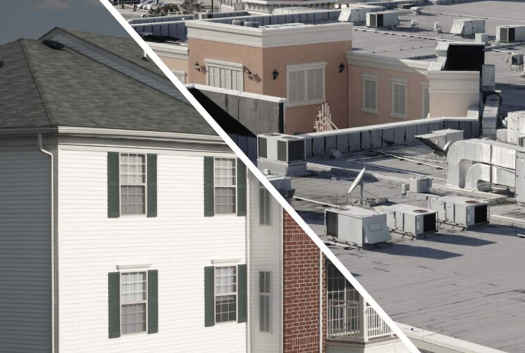 flat roof vs pitched roof