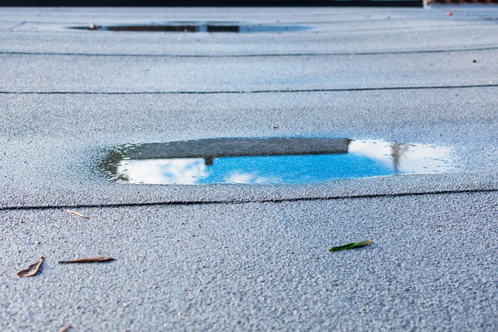 leaking commercial flat roof